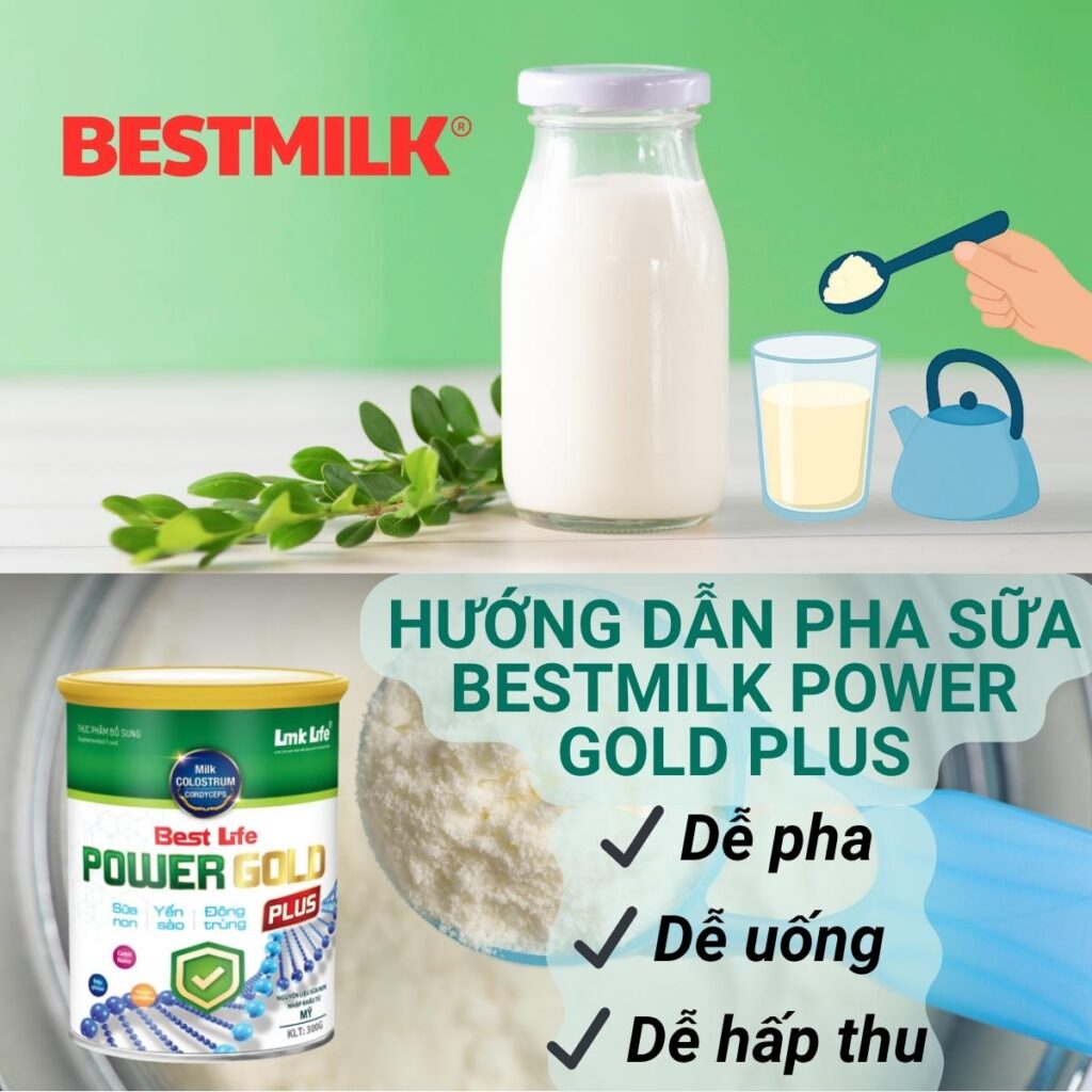 Hướng dẫn pha sữa của Bestmilk